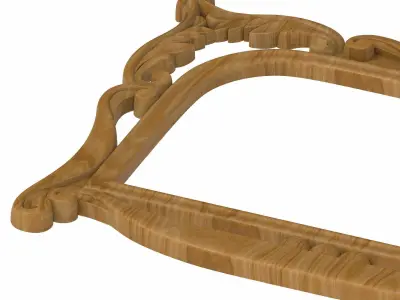 Carved picture frame STL 3D model 117