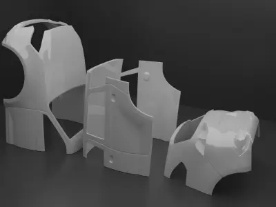 2021 Isuzu MuX 3D print model