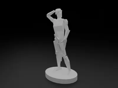 Abstract Human Sculpture for 3D Printing 3D print model