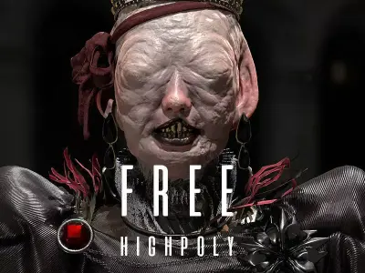 FREE Highpoly model - Queen of the mutants Free 3D model