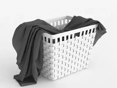 KNARRA Baskets with linens 3D model