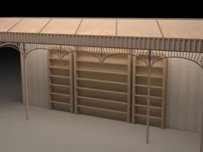 Metal Structure dome  3D model