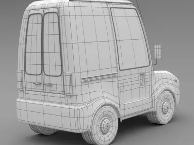 Toon Van 3D model