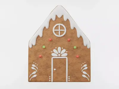 Gingerbread Christmas Cookie 10 3D model