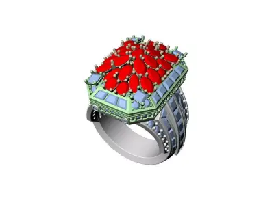 Luxurious Ring  3D print model