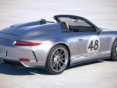Porsche 911 Speedster 2019 Heritage 3D model