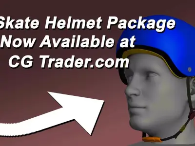 Skate Helmet Package 3D model