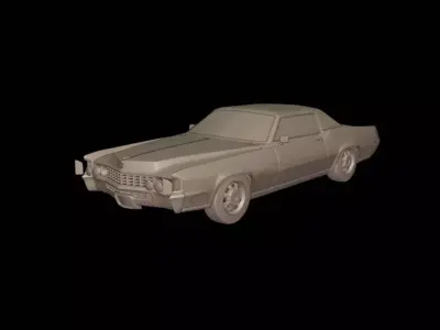 Cadillac fleetwood Eldorado Coupe 1968  3D print model