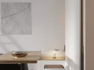 modern apartment interior 3D model
