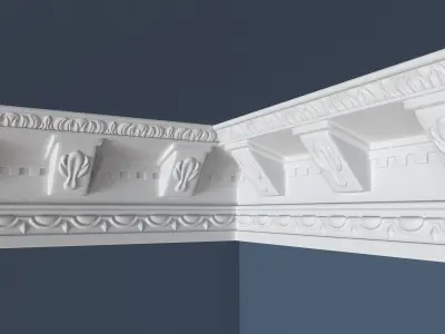 Decorative Crown Molding 3D model 23