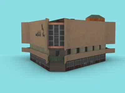 Yerevan Chess House Low-poly 3D model