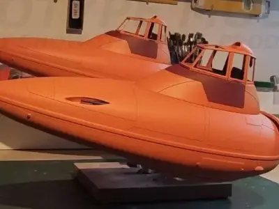 STUDIO SCALE CLOUD CAR EMPIRE STRIKES BACK 3D print model