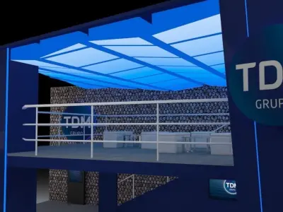 Stand for mining 3D model