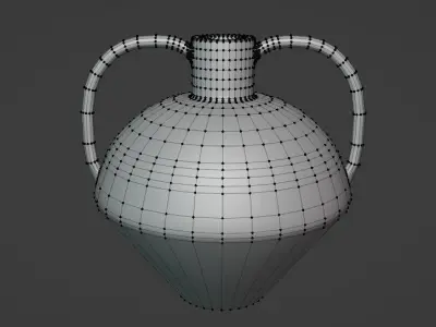 Boho Vase Low-poly 3D model