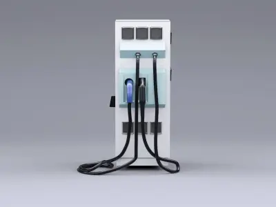 Elrctric Car Charger Model Free 3D model