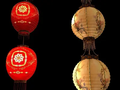 Chinese  red lantern  3D model