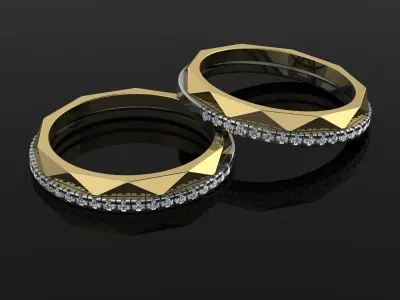 Graff Jewelry Ring Gold 3D print model