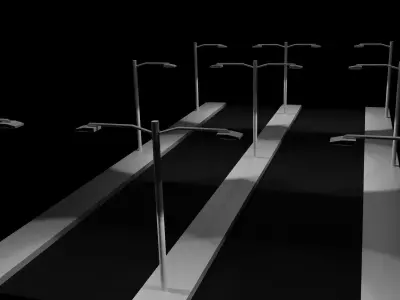 street light Free low-poly 3D model buy