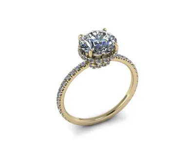 Diamond Jewelry Ring 009 3D print model