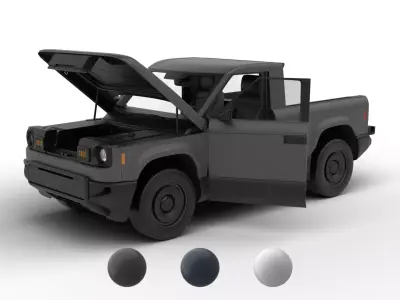 Slate Truck EV 2027 HQ 3d model 3D model