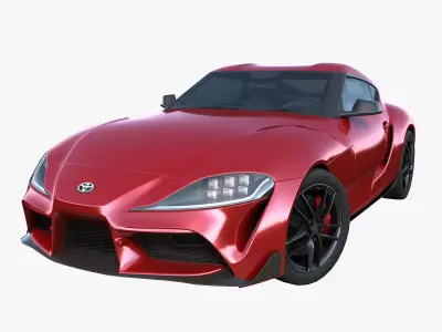 2019 Toyota Supra JA90  Low-poly 3D model