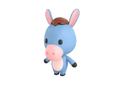Character044 Donkey 3D model