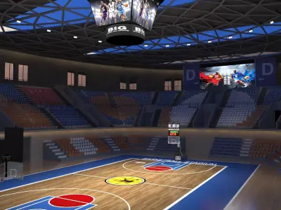 Basketball arena 3D model