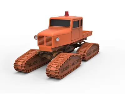 Tucker Sno-Cat 442a Scale 1 to 24 3D print model