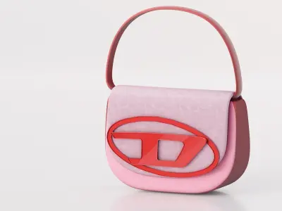 DIESEL MINI-BAG FOR SECONDLIFE Low-poly 3D model