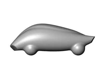 Miniature vehicle automotive speed sculpture N011 3D print model