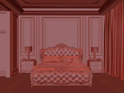  Bedroom interior 58 3D model