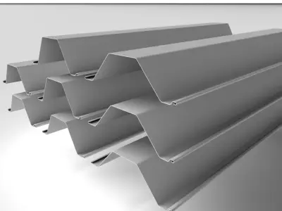 Metal Profile - Steel Pile 003 3D model