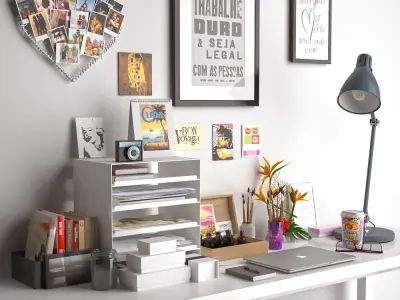 Desk decoration 3D model