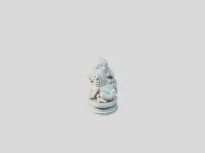 Figure Chinese Low-poly 3D model