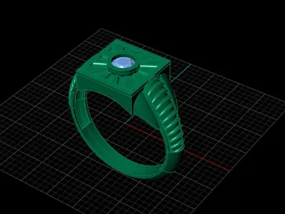 Print Ready STL 3DM  Gents Rings Diamond Men Ring  3D print model 67