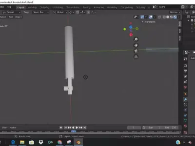 Nothing more than a beveled shaft  3D model