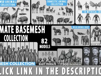 Pug Dog Low-poly 3D model