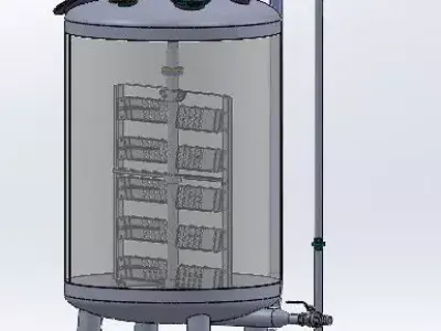 Vacuum agitator  2 Ton Capacity 3D print model