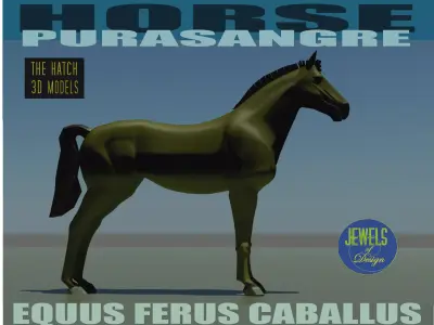 Horse Low-poly 3D model