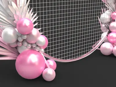 Balloon Arch 5 3D model
