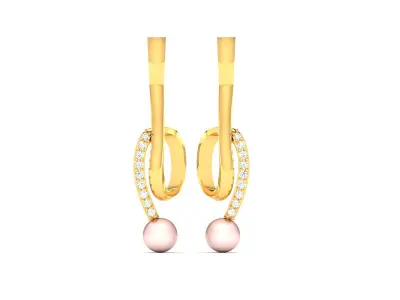 Women Diamond Earrings 3D print model