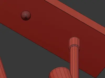 Pedant lamp Rays X Gold 3D model