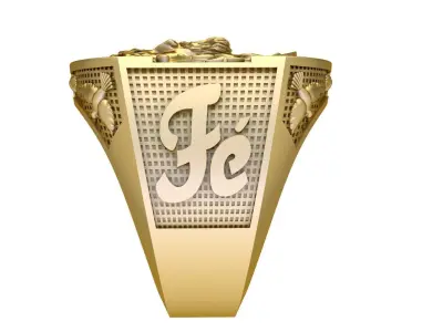 custom jesus ring 3D print model