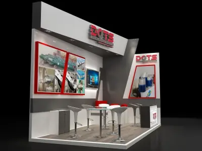 Booth Exhibition Stand a250a  3D model