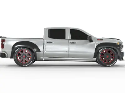 Chevrolet Silverado Tuning 2019 3D model