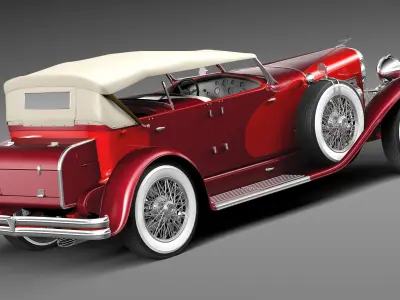 Duesenberg SJ Convertible 1932 3D model