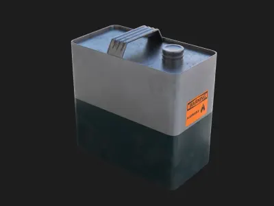 Can of gasoline 3D Model Low-poly 3D model