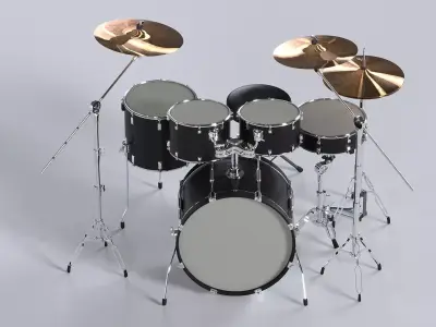 Drum kit 3D model 3D model