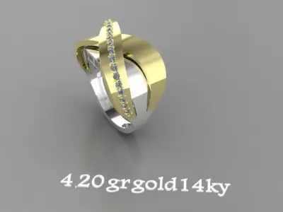 COCKTAIL RING Free 3D print model