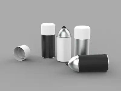 Spray can 3D model